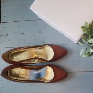 Rampage Shoes - Low-heeled Pumps Dark Tan Rampage Shoes - Low-heeled Pumps Dark Tan